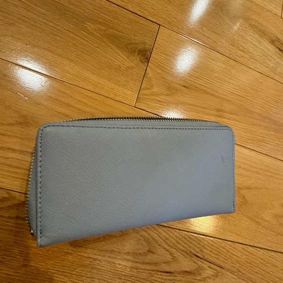 Joy Mangano Leather Clutch Wallet Classy Chic Tan RFID Tech used - Picture 3 of 3